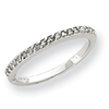 10k White Gold .20ct Diamond Band ring