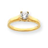 14k A Diamond solitaire ring