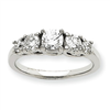 14k White Gold AA Diamond anniversary band