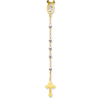 14k Two-tone Rosary Necklace chain