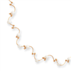 16in Gold-plated Floating Pearl Wave Necklace chain