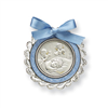 Sterling Silver Blue Crib Medal