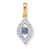 14KY Family Jewelry Diamond Semi-Set Pendant