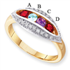 14KY Family Jewelry Diamond Semi-Set Ring
