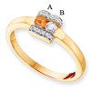 14KY Family Jewelry Diamond Semi-Set Ring