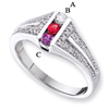 14KW Family Jewelry Diamond Semi-Set Ring