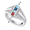 14KW Family Jewelry Diamond Semi-Set Ring