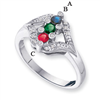 14KW Family Jewelry Diamond Semi-Set Ring