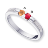 14KW Family Jewelry Diamond Semi-Set Ring