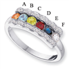 14KW Family Jewelry Diamond Semi-Set Ring