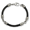 Stainless Steel Black Plated Bracelet anklet