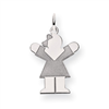 14k White Gold Kid Charm