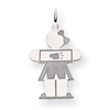 14k White Gold Kid Charm