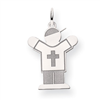14k White Gold Kid Charm