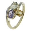 Multicolor Stone Diamond Ring