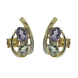 Multicolor Stone Diamond Earrings