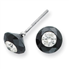 2.50ct. White Night Diamond Stud Earrings AA Quality