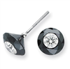 3.50ct. White Night Diamond Stud Earrings AA Quality