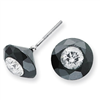 8.50ct. White Night Diamond Stud Earrings AA Quality