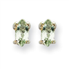 14kw 5X2.5mm Marquise Green Amethyst Earring