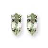 14kw 6x3mm Marquise Green Amethyst Earring