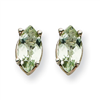 14kw 7x3.5mm Marquise Green Amethyst Earring