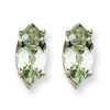 14kw 10x8mm Marquise Green Amethyst Earring
