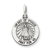 Sterling Silver Antiqued Infant of Prague Medal