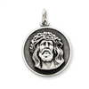 Sterling Silver Antiqued Ecce Homo Medal