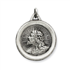 Sterling Silver Jesus Medal