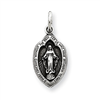 Sterling Silver Antiqued Miraculous Medal