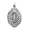 Sterling Silver Antiqued Miraculous Medal