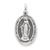Sterling Silver Antiqued Miraculous Medal