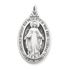Sterling Silver Antiqued Miraculous Medal