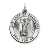 Sterling Silver Antiqued Our Lady of Guadalupe Medal