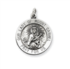 Sterling Silver Antiqued Our Lady of Mount Carmel Medal