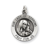 Sterling Silver Antiqued Our Lady of Sorrows Medal