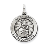 Sterling Silver Antiqued Matka Boska Medal
