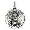 Sterling Silver Antiqued Montserrate Medal