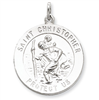 Sterling Silver Saint Christopher Medal