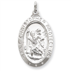 Sterling Silver Saint Christopher Medal