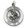 Sterling Silver Antiqued Saint George Medal