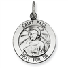 Sterling Silver Antiqued Saint Paul Medal