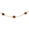 14K Chocolate Cultured Pearl & Bead Necklace chain