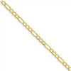 10k 4.75mmSemi-Solid Figaro Chain