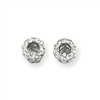 14K White Gold Diamond Earring Jacket