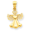 14k Polished Angel Pendant