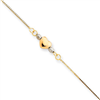 14k Tri-Color Adjustable Puffed Heart anklet