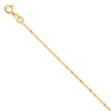 14k 1mm Singapore Chain