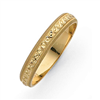 14k 3mm Design Etched Wedding Band ring